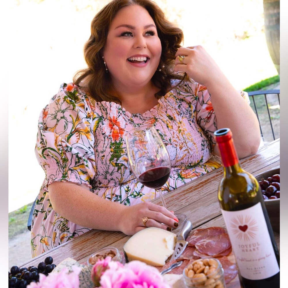 Style Inc designer pink, summer floral dress dress. Chrissy Metz had 1, Plus 3x.